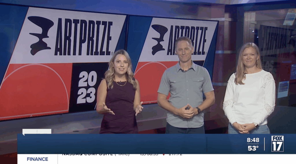 Biked on Fox 17 Grand Rapids News Broadcast